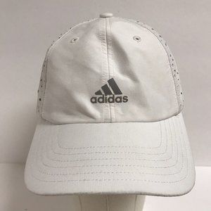 Adidas Women's Adjustable OSFM White Distressed Hat